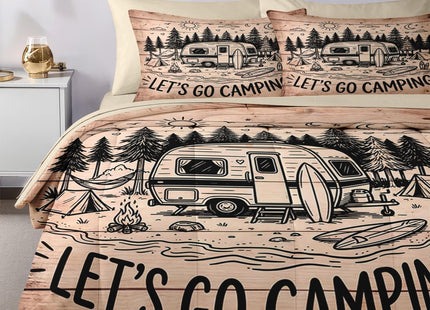 Nesker Queen Comforter Set with Sheets, 7 Pieces Camping Forest Bedding