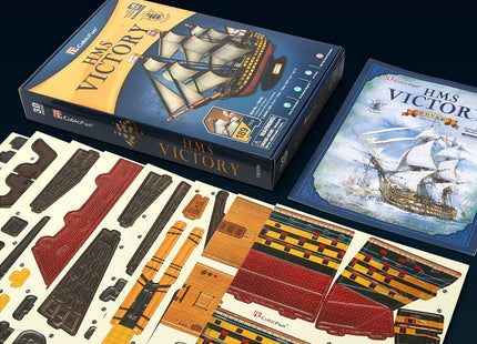 CubicFun 3D Puzzles Large HMS Victory Vessel Ship Sailboat Model Kits for Adults and Teens Toys, 189 Pieces, T4019h