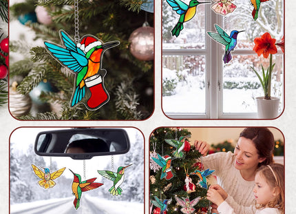 BrightRow 10 Pcs Hummingbird Gifts for Women Hummingbird Hanging Ornaments