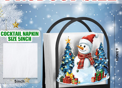 Cinnvoice Christmas Paper Towel Holder Snowman Napkin Holder Countertop