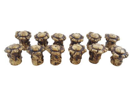 Pine Ridge Antler Decor 12 Pack Drawer Knobs - Rustic Antler Decor for Cabin & Lodge - Deer Antlers Decor Pulls with Screws - Woodland Deer Antler Room & Kitchen Decor - Dresser & Cabinet Knobs