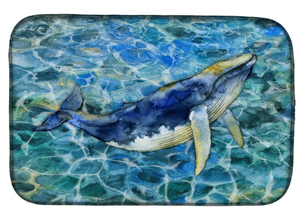 Caroline's Treasures BB5336DDM Humpback Whale Dish Drying Mat Absorbent Dish Drying Mat Pad for Kitchen Counter Dish Drainer Mat for Countertop, 14 x 21", Multicolor