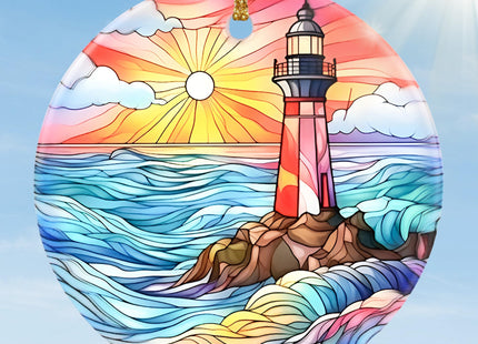 Christmas Ornament, Jocidea Lighthouse Christmas Decorations, Christmas Tree Ornament, Holiday Decor and Xmas Gifts Ideas