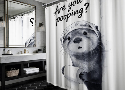 puuiui Funny Otter Shower Curtain Unique, 60x72 Inchs