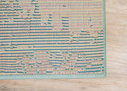 Unique Loom Positano Collection Coastal Modern Fish Light Blue Area Rug (5' x 8')