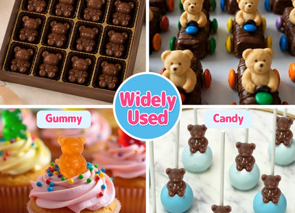 Small Bear Mold, 4 Pack Bear Chcoclate Candy Molds