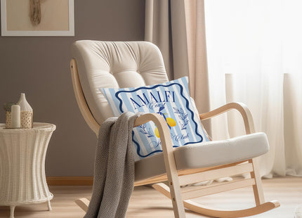 Nipil Summer Lemon Coastal Pillow Covers 18x18, Coastal Room Decor, Amalfi Coast Party Decorations, Mediterranean Coastal Decorative Throw Pillow Covers Pillowcases for Home Living Room Bedroom