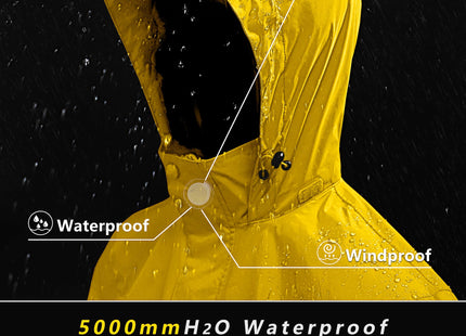 Outdoor Ventures Men's Rain Jacket Waterproof Lightweight Packable Rain Shell Raincoat with Hood for Golf Hiking Travel