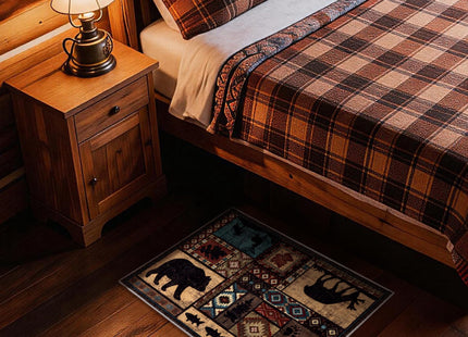 YIHOUSE Washable Rustic Cabin Area Rug 2 x 3 Entryway
