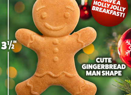 Gingerbread Man Mini Waffle Maker- Festive 4" Electric Waffler Iron