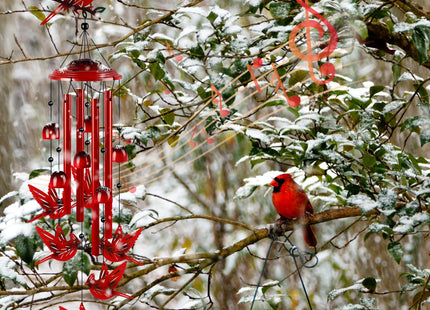 YHmall Cardinal Wind Chimes for Outside, 35" Cardinal Gifts for Women