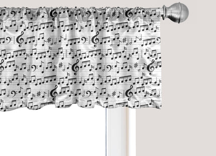 Ambesonne Vintage Nautical Tattoo Window Valance Pack of 2, Repetitive Anchor and Motif Maritime Pattern, Rod Pocket Curtain Valances for Kitchen Bedroom, 54" X 12", Pale Cinnamon Pale Grey