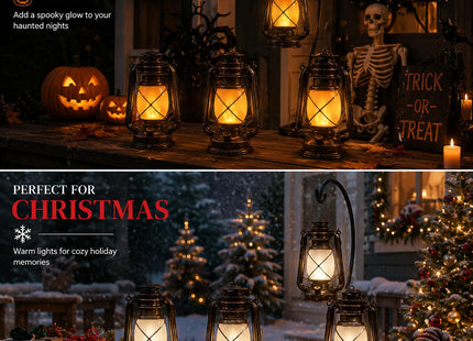 Marlrin USB Rechargeable Lanterns 2 Pack with Remote Control 4 Modes Lights