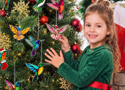 BrightRow 10 Pcs Hummingbird Gifts for Women Hummingbird Hanging Ornaments