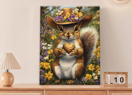 Squirrel Wall Art Western Squirrel Pictures Wall Decor Painting 16"X12"