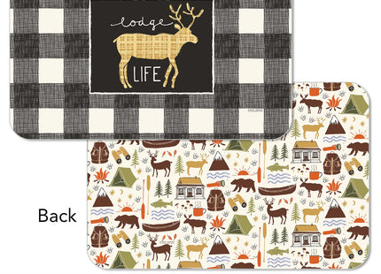 CounterArt Lodge Life Reversible Easy Care Placemat 4 Pack