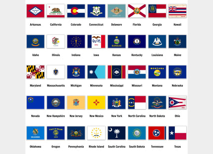 Maine Flag Wall Art - Canvas Decorative Print - State Home Decor and Gift