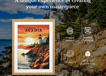 Neopalette Diamond Painting Kits for Adults, Art and Craft, Full Drill Diamond Painting Abstract and Ornaments, DIY 5D Diamond Art Craft (Acadia)