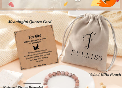 FYUKISS Fox, Fox Gifts for Girls, Fox Jewelry Bracelet Women