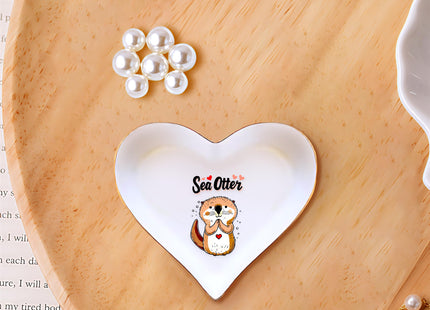BJDAMAI Otter Ring Holder Dish Tray, Gifts For Women Teens Girls, Otter Lovers Themed Stuff Accessories Things Decor Merch, Home Room Ring Earrings Necklace Organizer Holder!