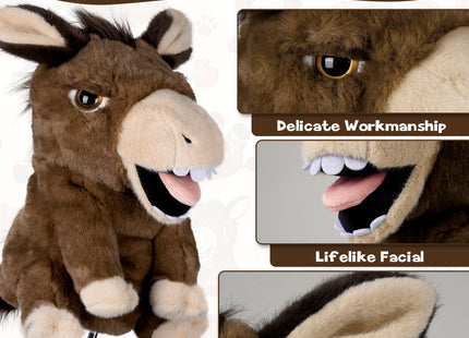 Driver Headcover Funny Golf Headcover Animal Golf Club Head Covers Gorilla Alces Moose Mammoth Design Black Plush Golfing Gifts for Men Women Golfer Fits up to 460CC Driver Head