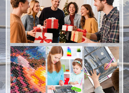 EIBEILI Diamond Art Kits for Adults, Lighthouse Diamond Painting Kits for Adults Beginners, DIY Diamond Dots Bookstore 5D Full Round Drill Gem Art Painting Kits for Home Wall Decor 12x16 inch