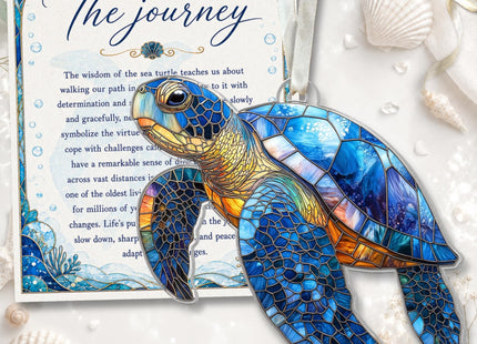 Turtle Ornaments - Beach Ornaments for Christmas Tree - Sea Turtle Gifts