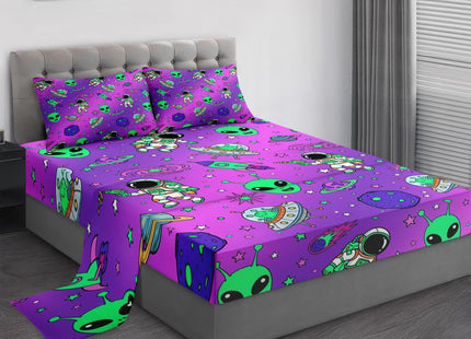 Pamnest Full Bed Sheet Set, 4 Pieces Beach Sunset Bedding with Flat