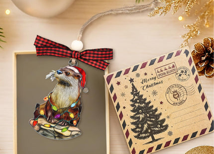 Otter Ornament - Otter Ornaments for Christmas Tree - Otters Gifts for Women, Girls, Kids - Cute Animal Lover Gift - Acrylic Christmas Ornament 2025
