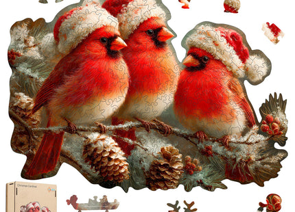 MEATRN Christmas Cardinal Wood Puzzles Adult, 199Pcs