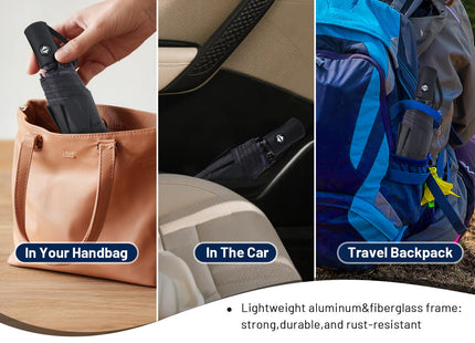 SY COMPACT Travel Umbrella - Windproof Automatic Compact Umbrellas for Rain