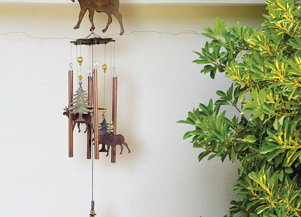 Sunset Vista Designs Wilderness Wonders Moose Wind Chime, 36"
