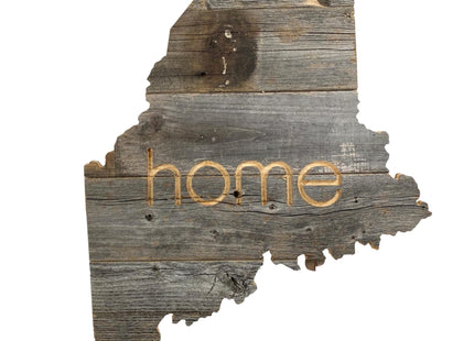 BARNWOODUSA Maine Rustic Farmhouse Wood State Sign Wall Home Decor Makes a