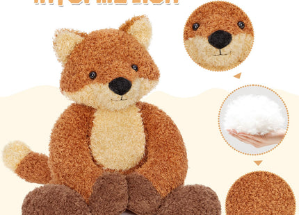 MorisMos Fox Stuffed Animal, 18" Soft Fox Plush Toy with Long Floppy Arms