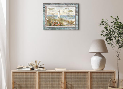 Ocean Lighthouse Wall Art Christian Bible Quotes Wall Decor Coastal Landscape Beach Canvas Pictures I Can Only Imagine Artwork Religious Motivational Home Decor for Bathroom Bedroom 12"X16"