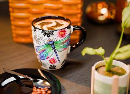 Color Changing Dragonfly Coffee Mug 12oz – Unique Dragonfly Gifts for Women