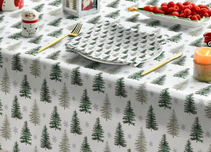 Horaldaily Christmas Tablecloth 60 x 60 Inch Square Christmas Pine Tree