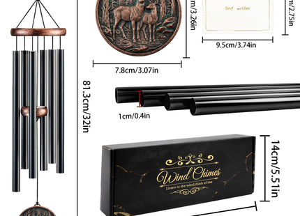 Deer Memorial Outdoor Metal Wind Chime
