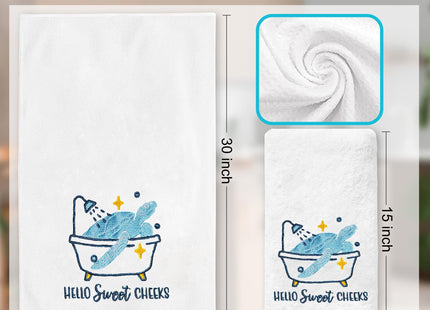 Yanhuecui Sea Turtle Hand Towels for Bathroom Decor, Sea Turtle Gifts