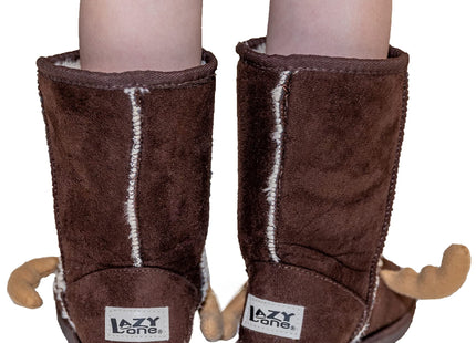 Lazy One Animal Slipper Boots for Kids, Cozy Children's Slippers Moose XXS