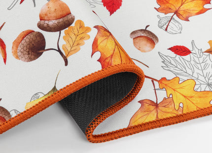 SHACOS 2 Pack 12x19 Inch Fall Dish Drying Mat, Maple & Nuts