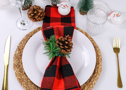 Farmhouse Pine Cone Napkin Rings Set of 4, Rustic Pinecone Napkin Ring Holders, Handmade Serviette Buckles Holder for Thanksgiving Day, Christmas, Fall Decorations (Pinecone)