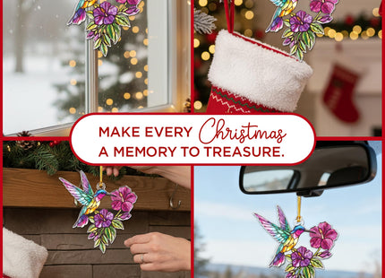 Hummingbird Gifts for Women, Stained Glass Effect Hummingbird Ornament 2026