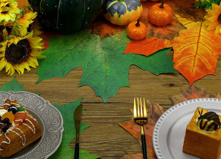 Eaasty 50 Pack Thanksgiving Fall Paper Placemats, Maple Leaf Place Mats