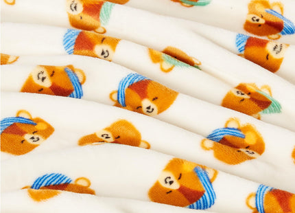 Amazon Basics Kids Fleece Blanket, Ultra-Soft Lightweight Throw for Children, Premium for Warmth, 50 x 60 Inches, Woodland Bears