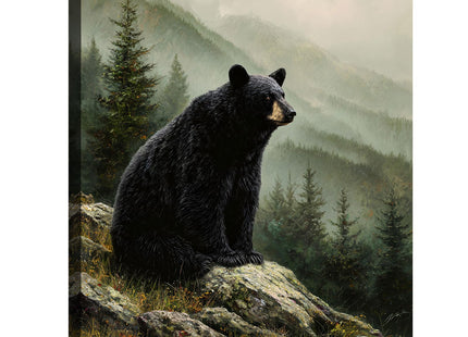 Halioyo Forest Black Bear Wall Art, Rustic Farmhouse Wall Decor(12x16 in)
