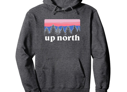 Up North Sunset Pine Tree Lake Life Nature Hoodie Sweatshirt Pullover Hoodie