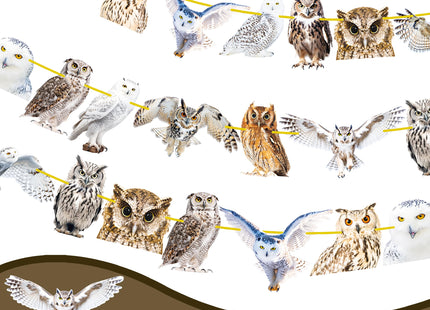 4pcs Owl Theme Banners Owl Party Decorations Woodland Animal Party Supplies for Woodland Forest Animal Birthday Party Baby Shower Supplies