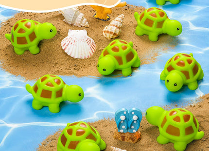 25PCS Mini Rubber Turtle Colorful Screaming Floating Squeaky Sea Turtle
