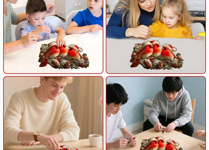 MEATRN Christmas Cardinal Wood Puzzles Adult, 199Pcs